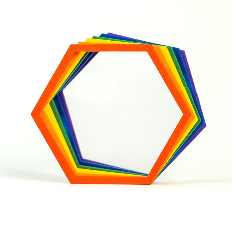 12 Pack of Hexagons - Pride Colors - Super Trellis